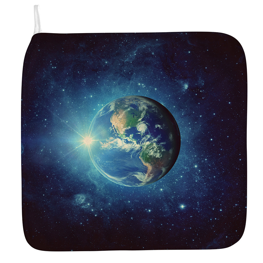 Earth And Space Print Hand Towel