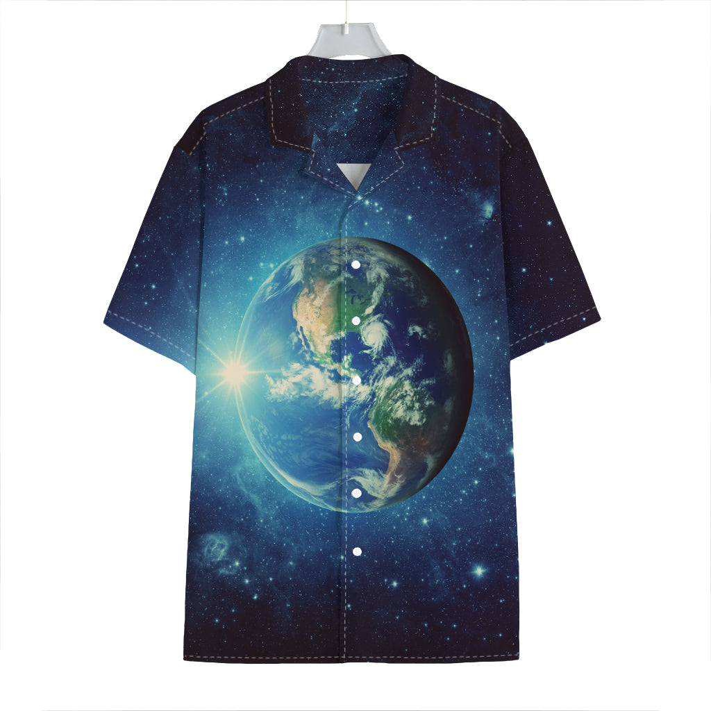 Earth And Space Print Hawaiian Shirt
