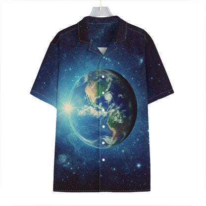 Earth And Space Print Hawaiian Shirt