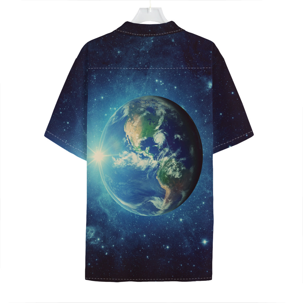 Earth And Space Print Hawaiian Shirt