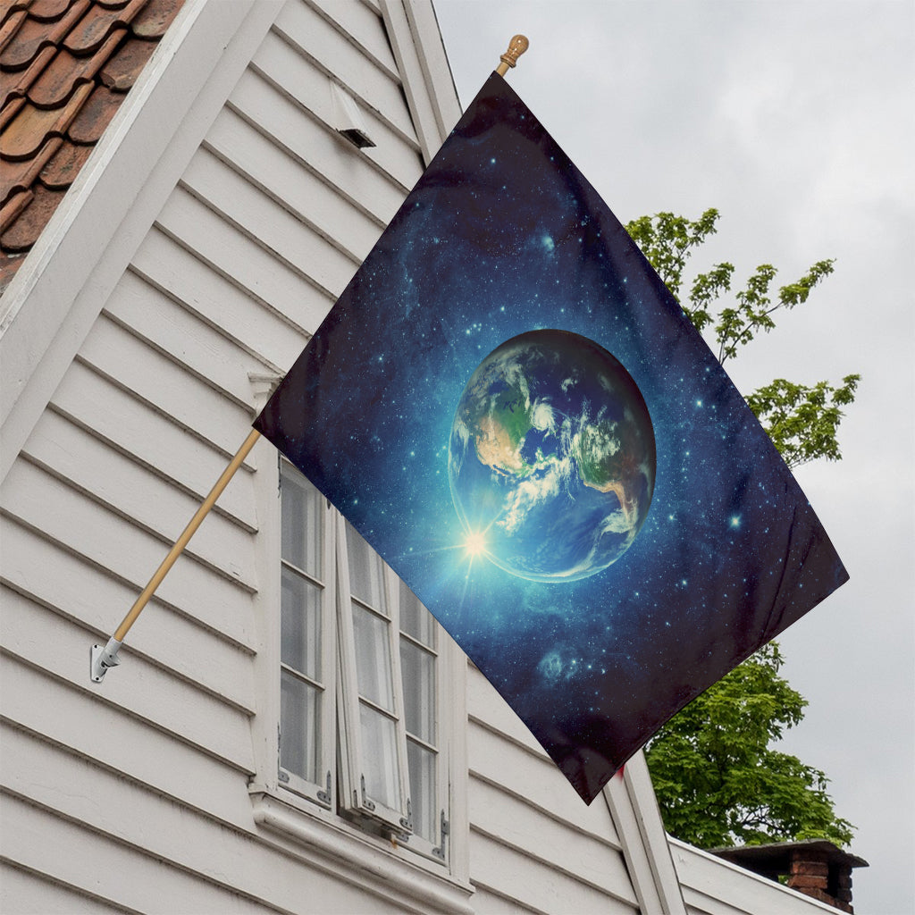 Earth And Space Print House Flag
