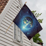 Earth And Space Print House Flag