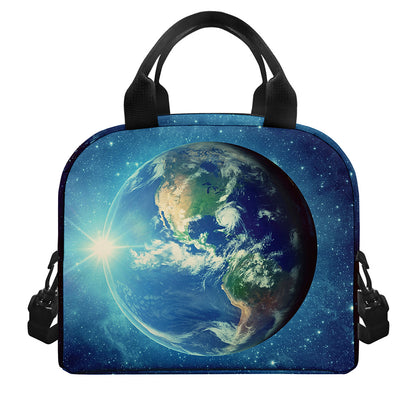 Earth And Space Print Insulated Lunch Bag