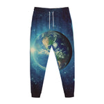 Earth And Space Print Jogger Pants