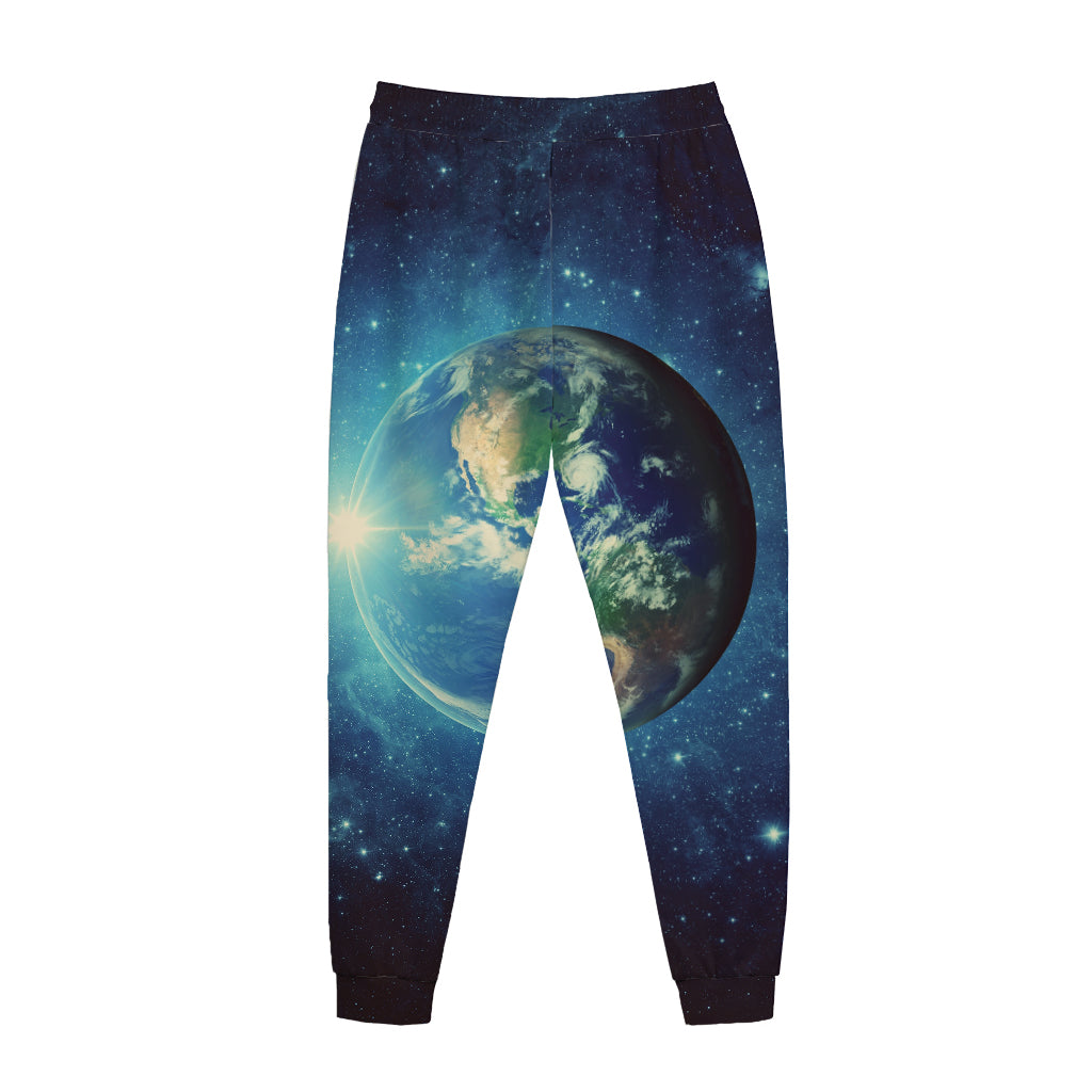 Earth And Space Print Jogger Pants