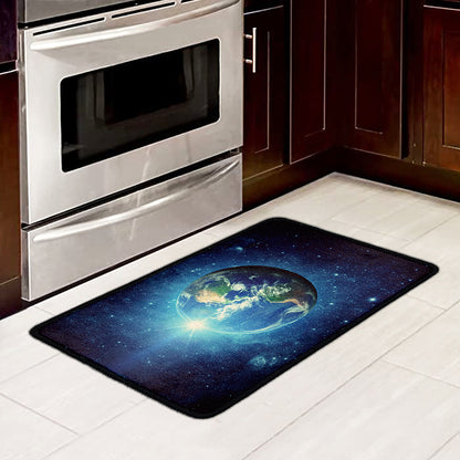 Earth And Space Print Kitchen Mat