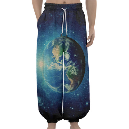 Earth And Space Print Lantern Pants