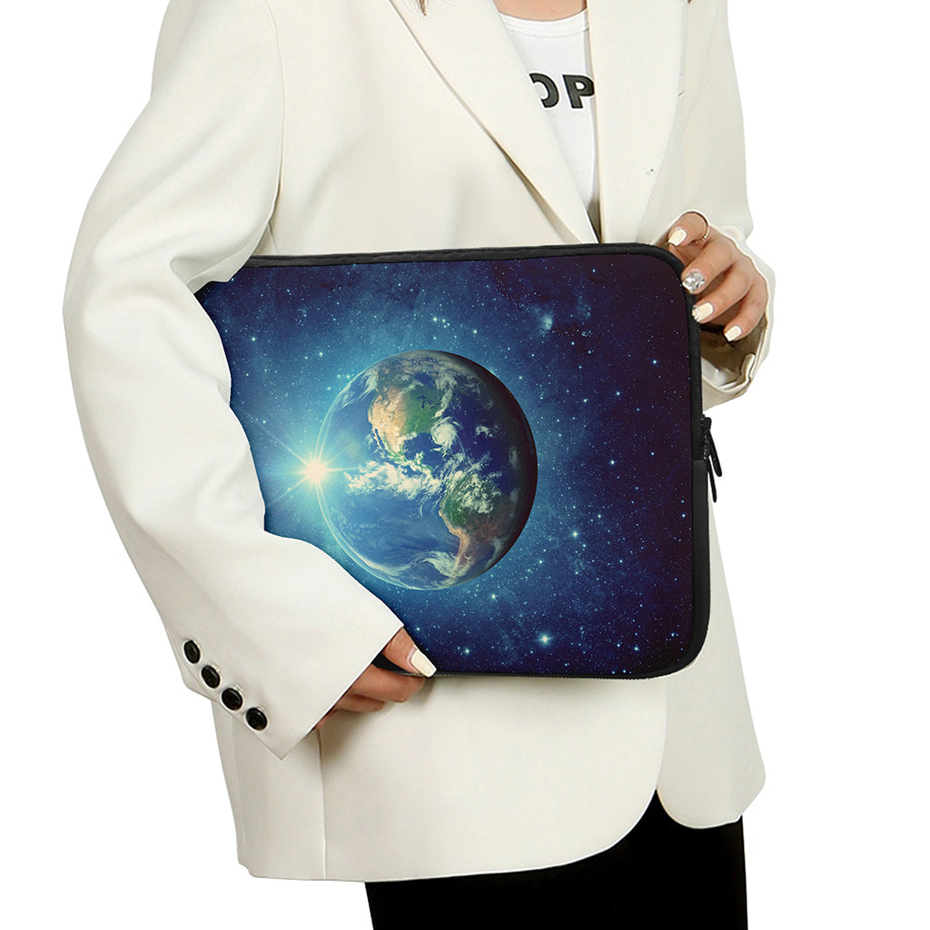 Earth And Space Print Laptop Sleeve