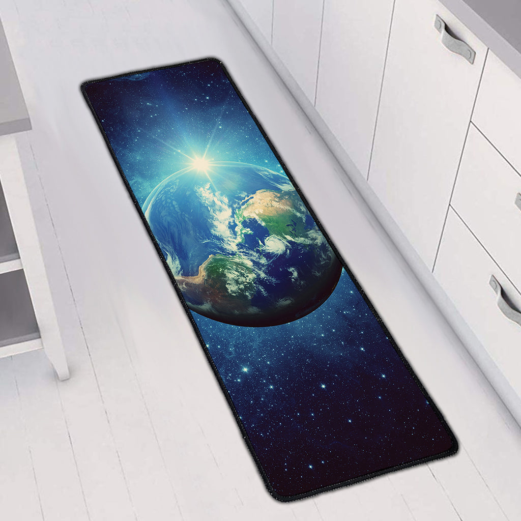 Earth And Space Print Long Kitchen Mat