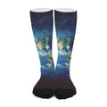 Earth And Space Print Long Socks