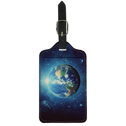 Earth And Space Print Luggage Tag