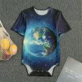 Earth And Space Print Men's Bodysuit