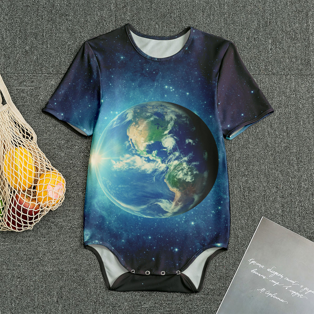 Earth And Space Print Men's Bodysuit