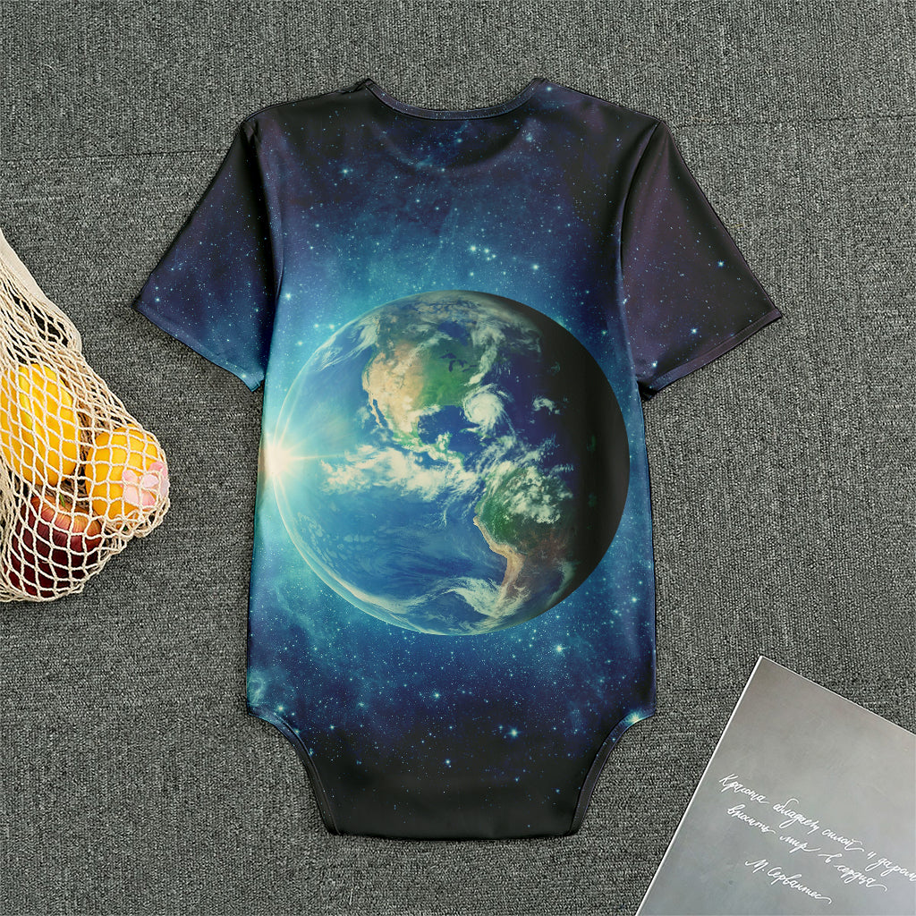 Earth And Space Print Men's Bodysuit