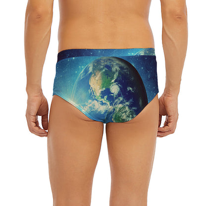 Earth And Space Print Men's Briefs