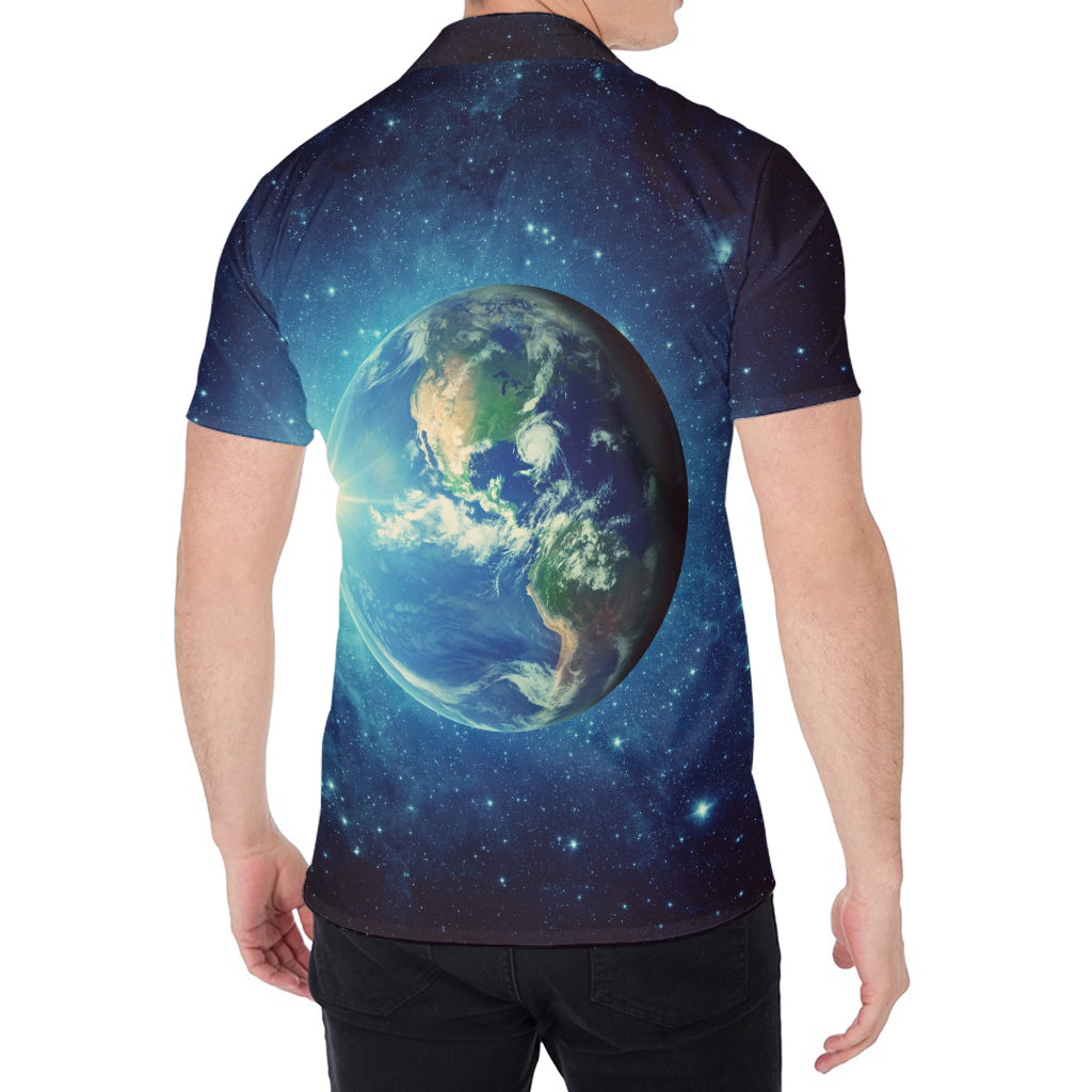 Earth And Space Print Men's Shirt