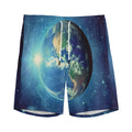 Earth And Space Print Men's Athletic Shorts