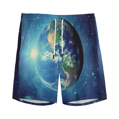 Earth And Space Print Men's Sports Shorts