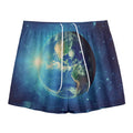 Earth And Space Print Mesh Shorts