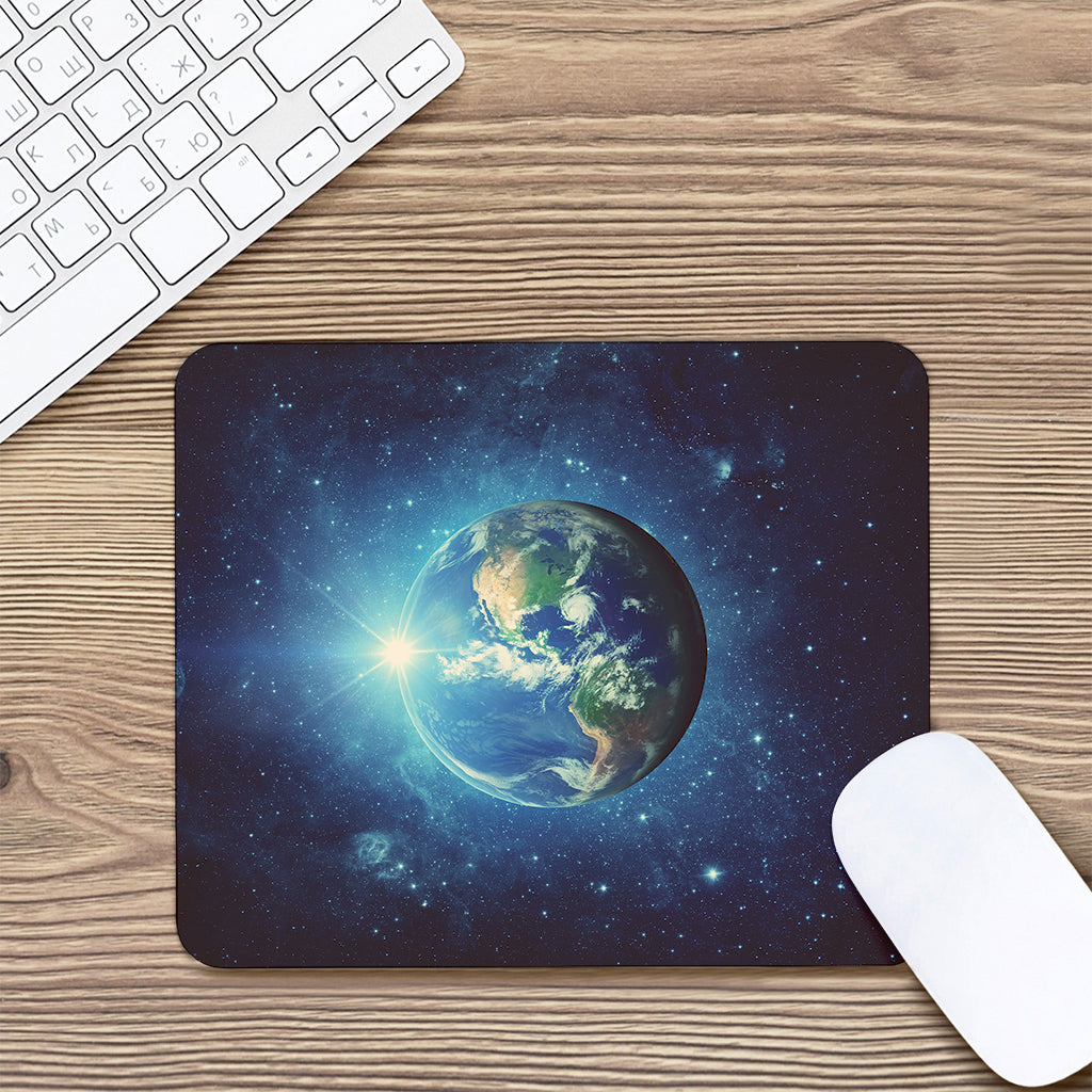 Earth And Space Print Mouse Pad