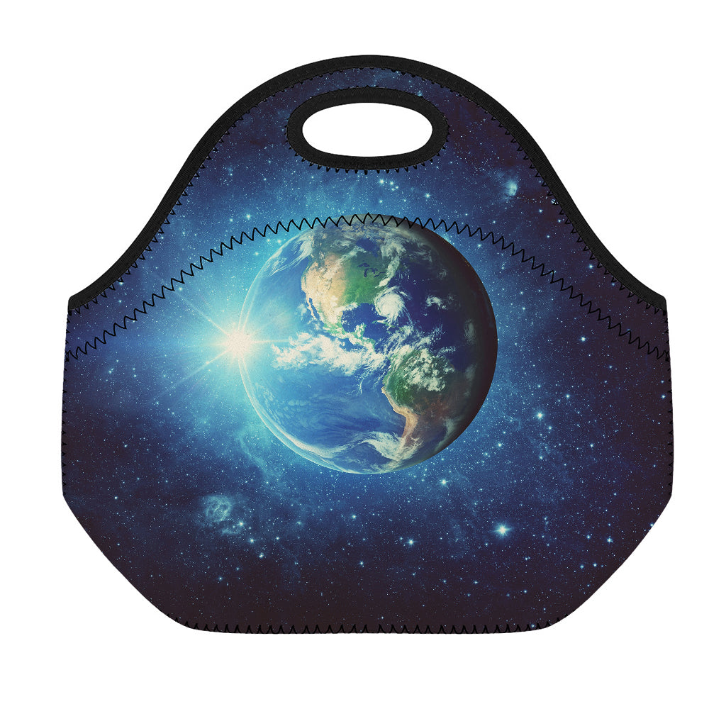 Earth And Space Print Neoprene Lunch Bag