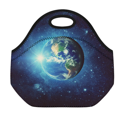 Earth And Space Print Neoprene Lunch Bag