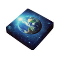Earth And Space Print Outdoor Seat Cushion Cover