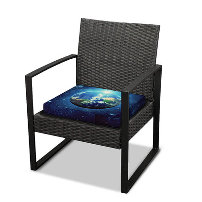 Earth And Space Print Outdoor Seat Cushion Cover