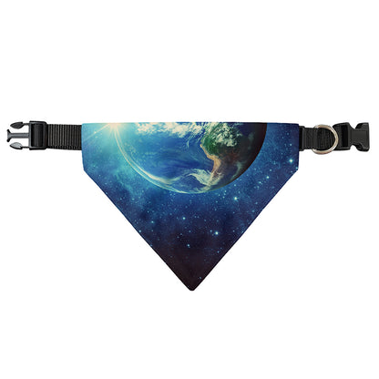 Earth And Space Print Over The Collar Dog Bandana