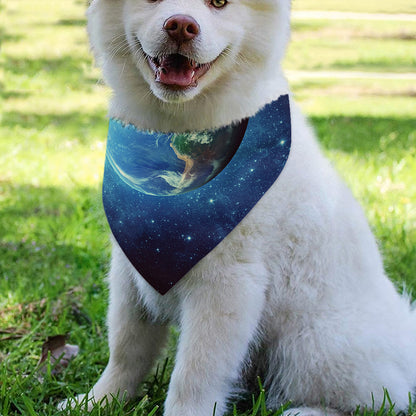 Earth And Space Print Over The Collar Dog Bandana