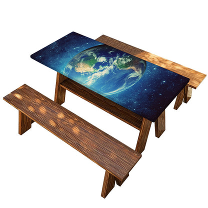 Earth And Space Print Picnic Table Cover