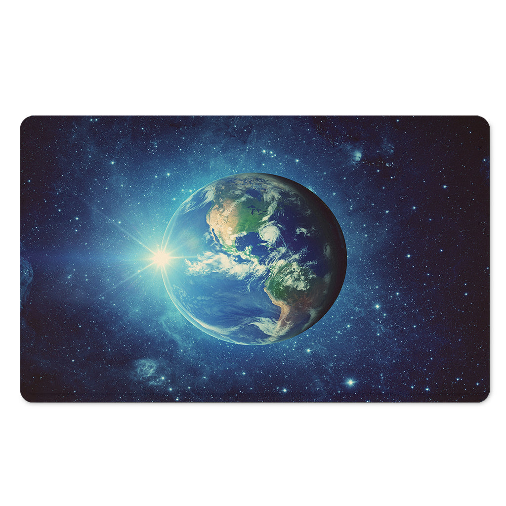 Earth And Space Print Polyester Doormat