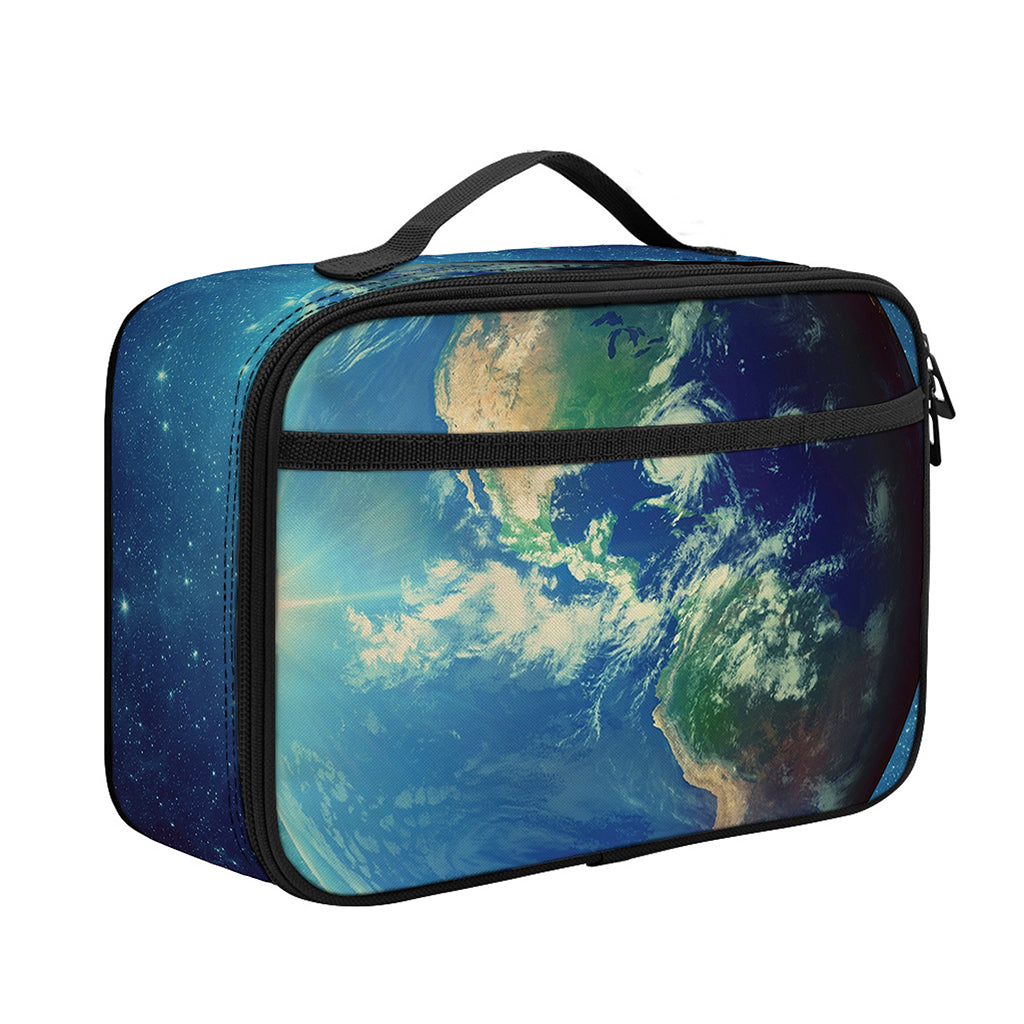 Earth And Space Print Portable Lunch Bag