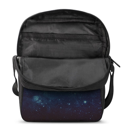 Earth And Space Print Rectangular Crossbody Bag
