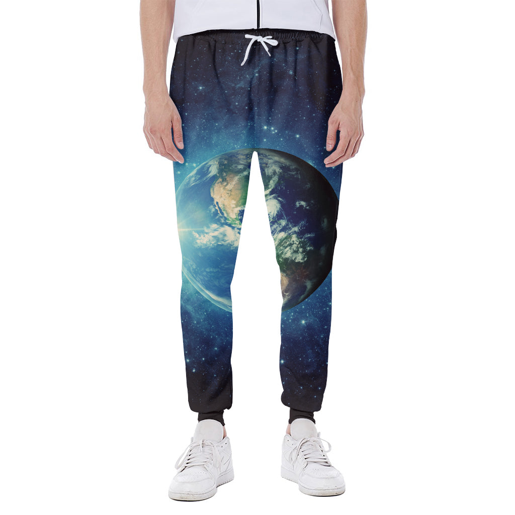 Earth And Space Print Scuba Joggers