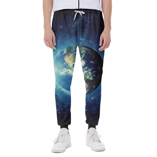 Earth And Space Print Scuba Joggers