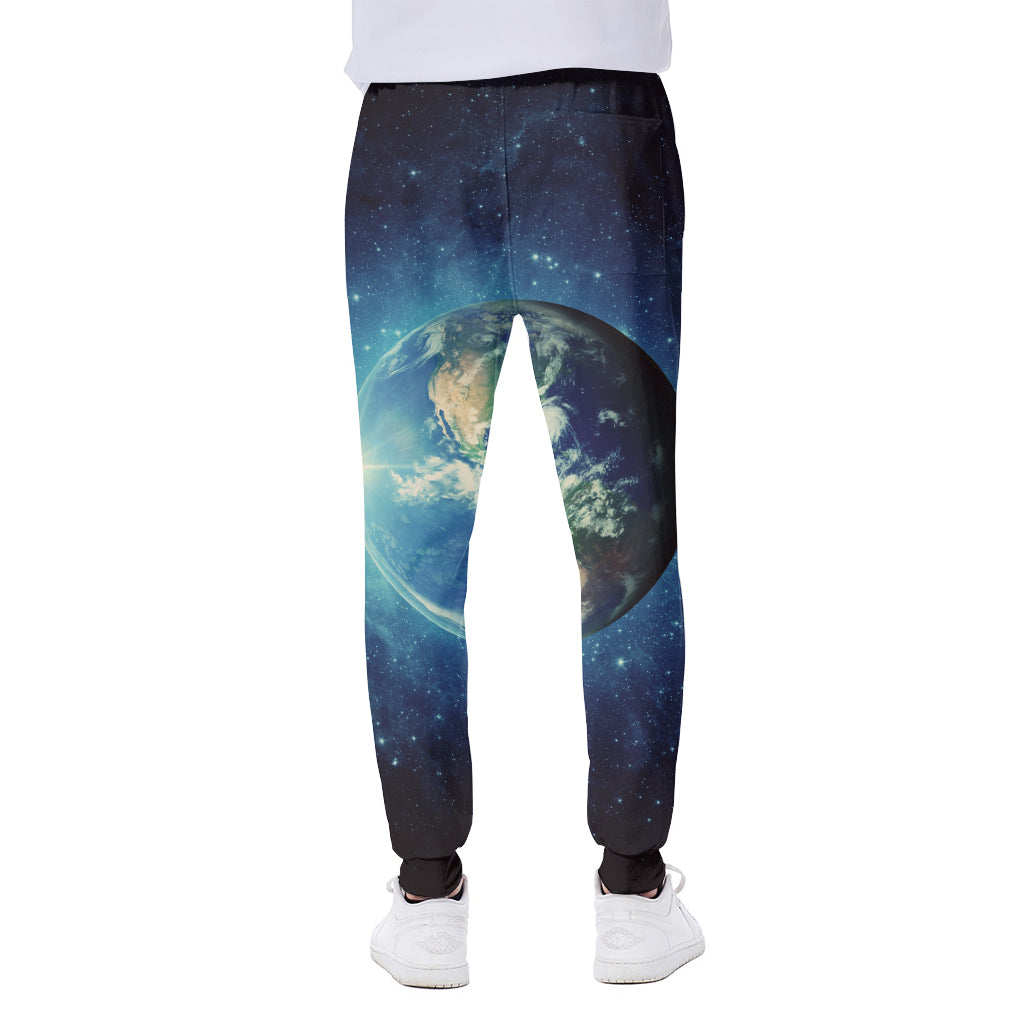 Earth And Space Print Scuba Joggers