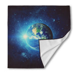 Earth And Space Print Silk Bandana