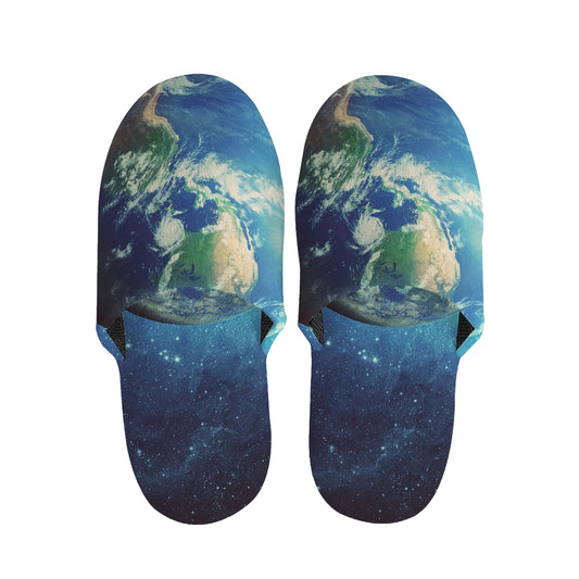 Earth And Space Print Slippers