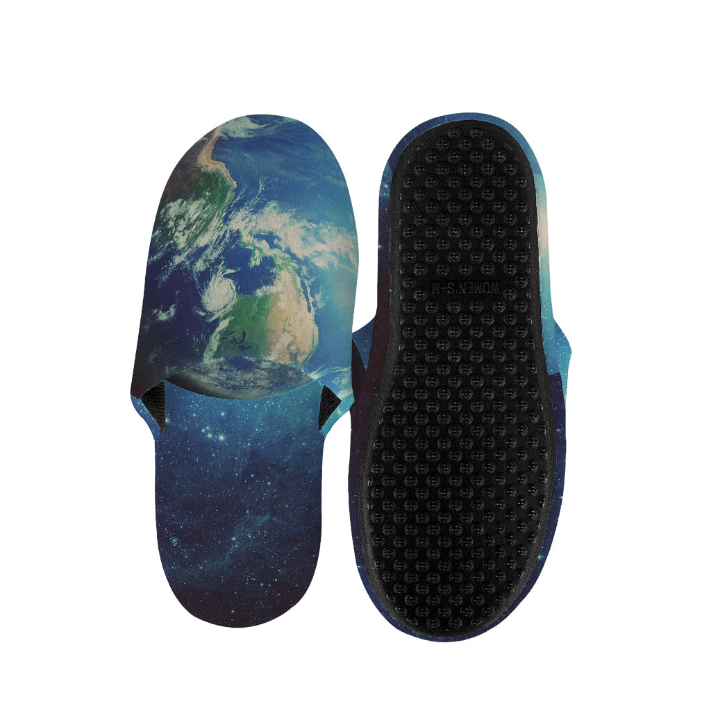 Earth And Space Print Slippers