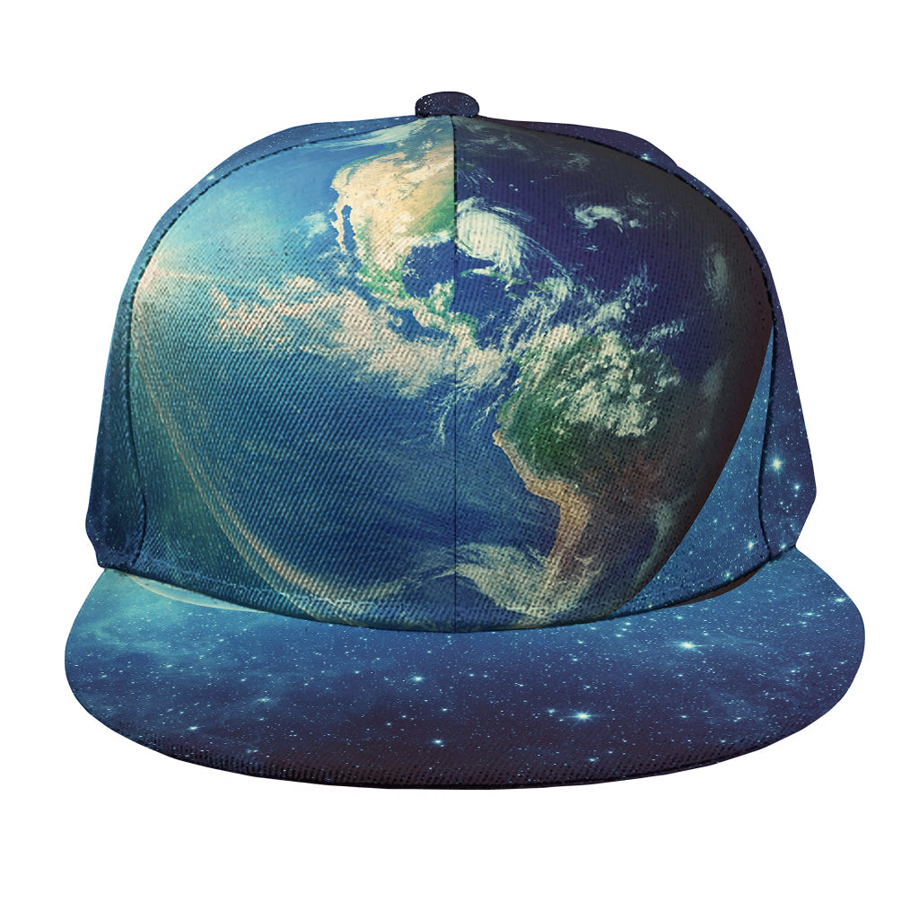 Earth And Space Print Snapback Cap