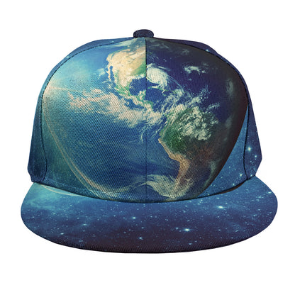 Earth And Space Print Snapback Cap