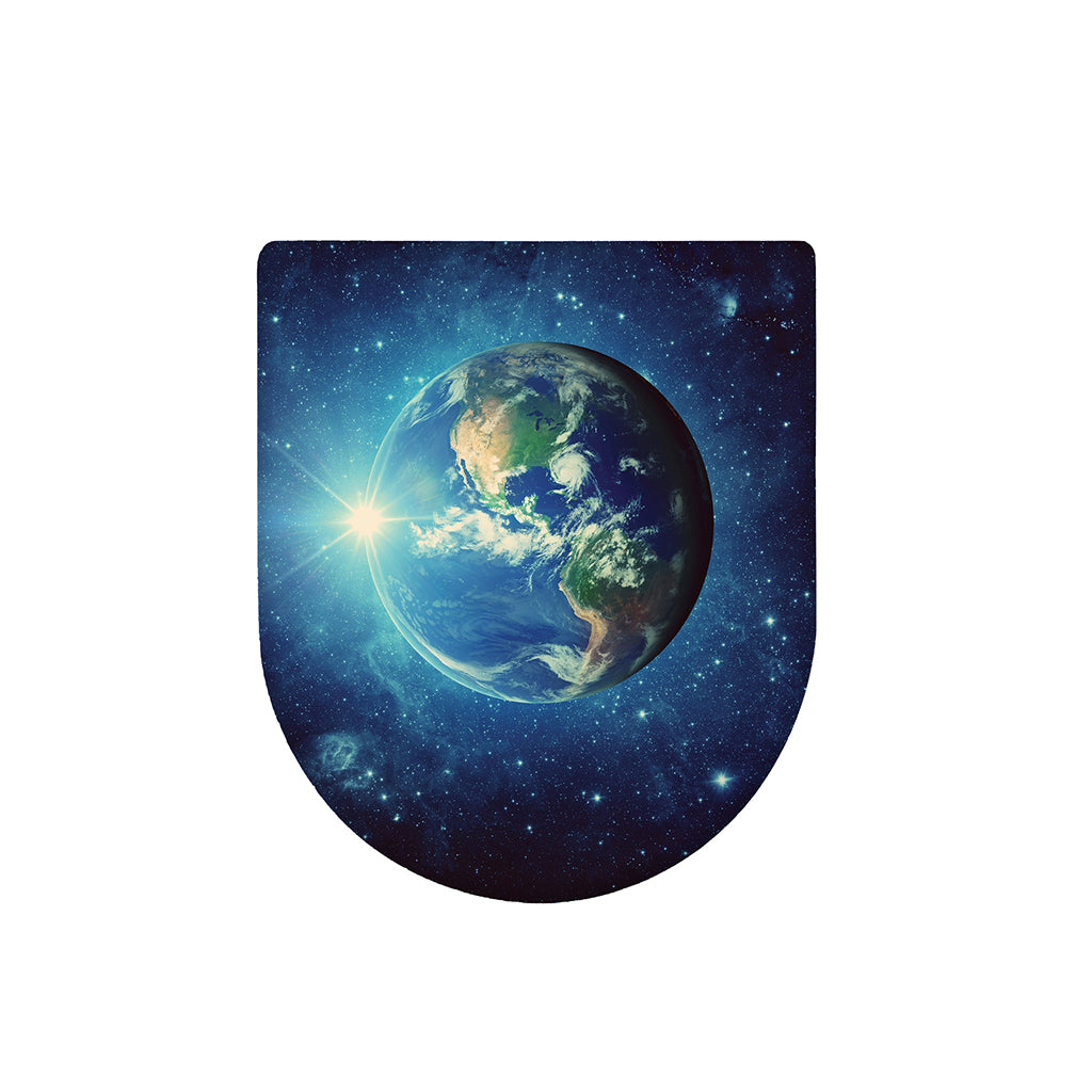 Earth And Space Print Toilet Lid Cover
