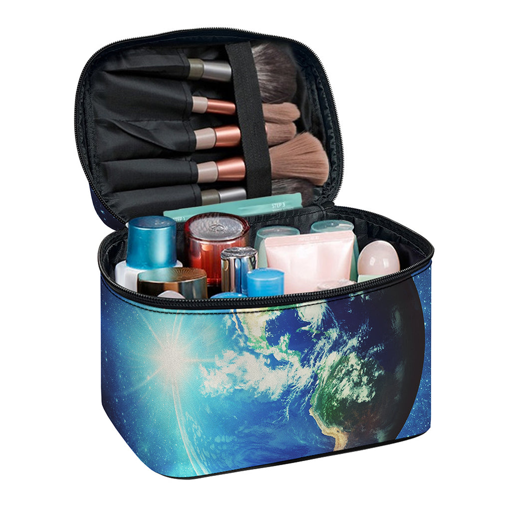 Earth And Space Print Travel Makeup Bag
