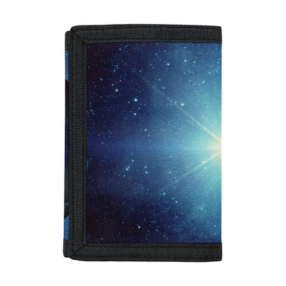 Earth And Space Print Trifold Wallet