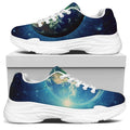 Earth And Space Print White Chunky Shoes