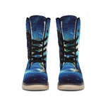 Earth And Space Print Winter Boots