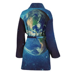 Earth And Space Print Women's Bathrobe