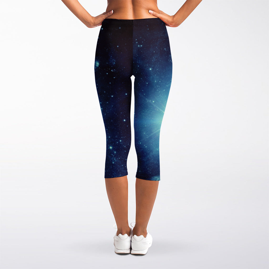 Earth And Space Print Women's Capri Leggings