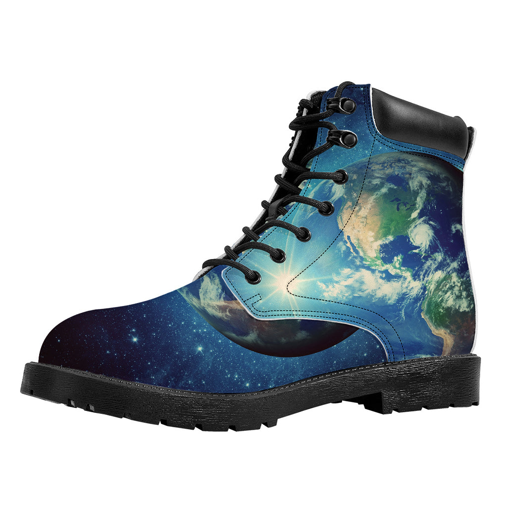 Earth And Space Print Work Boots